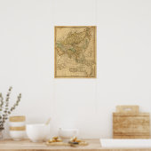 Asia  Map by Worcester Poster (Küche)