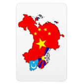 ASIA MAP MAGNET (Vertikal)