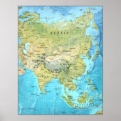 Asia Map Poster (Vorne)