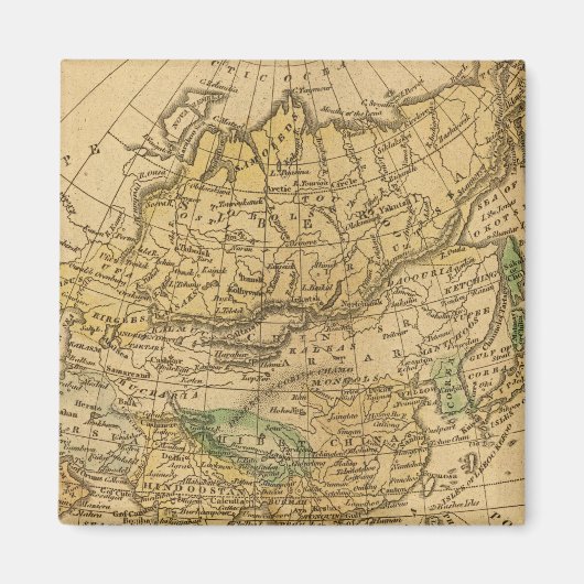 Asia Map von Worcester Magnet (Vorne)