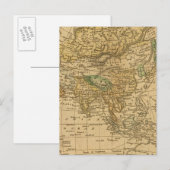 Asia Map von Worcester Postkarte (Vorne/Hinten)