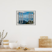 Asia Mountains Phantastisch View Fab Ocean Poster (Küche)