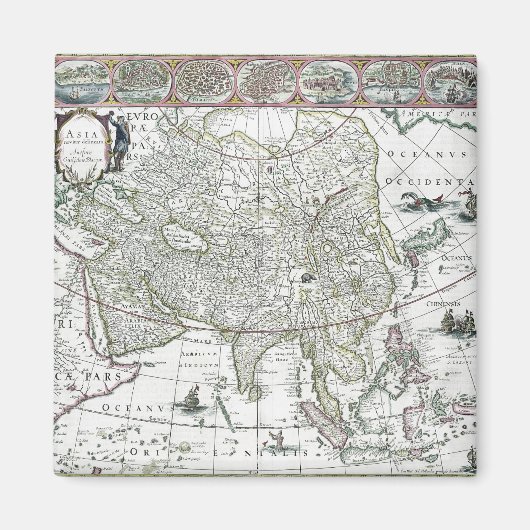 Asia noviter delineata, 1617 magnet (Vorne)