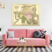 Asia Olney Map Leinwanddruck (Insitu (Wohnzimmer))