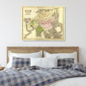 Asia Olney Map Leinwanddruck (Insitu (Schlafzimmer))
