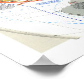 "Asia Pacific: 1937/45 - Zweiter Weltkrieg KARTE… Poster (Ecke)