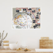 "Asia Pacific: 1937/45 - Zweiter Weltkrieg KARTE… Poster (Küche)