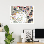 "Asia Pacific: 1937/45 - Zweiter Weltkrieg KARTE… Poster (Heimbüro)