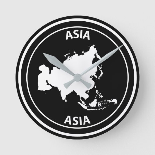Asia Runde Wanduhr (Vorderseite)