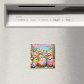 ASIA ~ Süße Kätzchen in drei Eiern ~ Magnet (In Situ (Geschirrspüler))