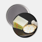 Asiago Pressato Cheese Magnet (Vorderseite/Rückseite)