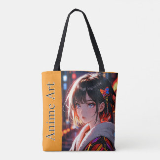 Asian anime cute girl designトートバッグ tasche