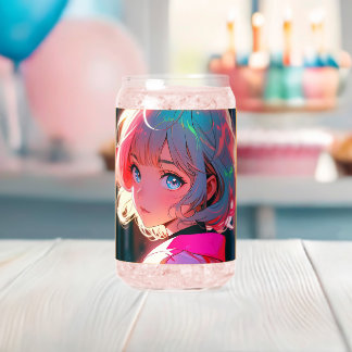 Asian anime cute girl design dosenglas