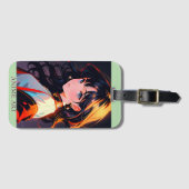 Asian anime cute girl design gepäckanhänger (Vorderseite (Horizontal))