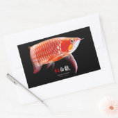 Asian Arowana の優良製品 Rechteckiger Aufkleber (Umschlag)