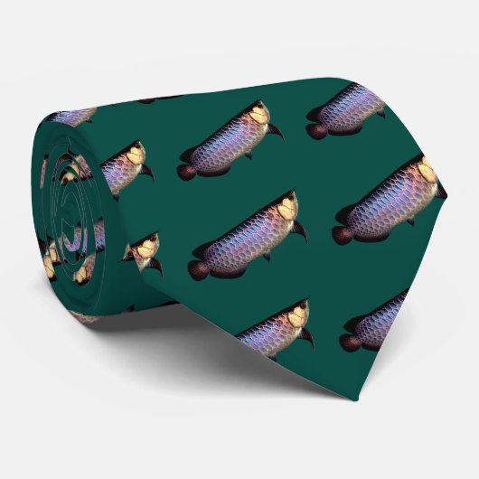 Asian Arowana Krawatte (Gerollt)