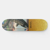 Asian Art Fish Gold Personalisiert Skateboard (Horizontal)