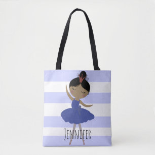 Asian Ballerina Blue Stripe Tasche