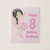 Asian Ballerina Happy Birthday Puzzle (Vertikal)