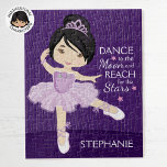 Asian Ballerina Puzzle<br><div class="desc">Personalisieren Sie das multikulturelle Ballerina-Puzzle. Bitte Karo mehr von meinen personalisierten Ballerina Geschenken.</div>