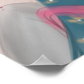 Asian Beauty Illustration Print Poster (Ecke)