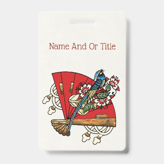 Asian Bird Deko Ausweis (Front)