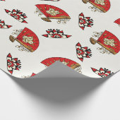 Asian Bird Deko Geschenkpapier (Ecke)