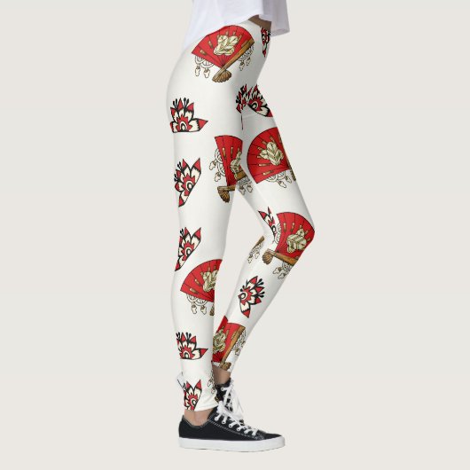 Asian Bird Deko Leggings (Rechts)