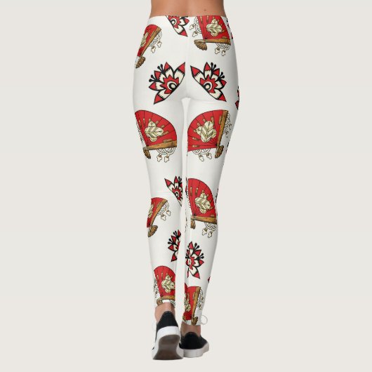 Asian Bird Deko Leggings (Rückseite)