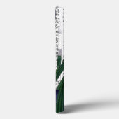 Asian Blue Iris im Kanji Hintergrund Case-Mate iPhone Hülle (Rückseite / Links)