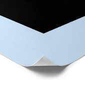 Asian Blue Sun Yoga Modern Zen Calligraphy Om Om Poster (Ecke)