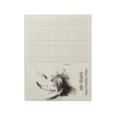 Asian Brush Coffee Art Kanji Practice Paper 10 Notizblock (Rotiert)