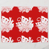 Asian Butterfly Japanese Kamon Design Flyer (Hinten)