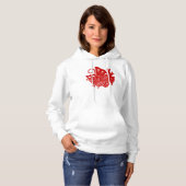Asian Butterfly Japanese Kamon Design Hoodie (Vorne ganz)