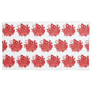 Asian Butterfly Japanese Kamon Design Kissenbezug