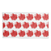 Asian Butterfly Japanese Kamon Design Kissenbezug (Rückseite-Rechts)