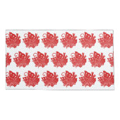 Asian Butterfly Japanese Kamon Design Kissenbezug (Rückseite-Links)