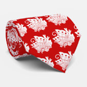 Asian Butterfly Japanese Kamon Design Krawatte (Gerollt)