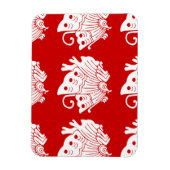 Asian Butterfly Japanese Kamon Design Magnet (Vertikal)