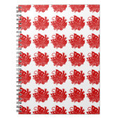 Asian Butterfly Japanese Kamon Design Notizblock (Vorderseite)