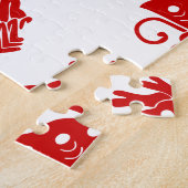 Asian Butterfly Japanese Kamon Design Puzzle (Seite)