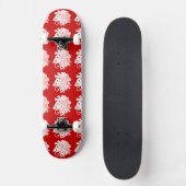 Asian Butterfly Japanese Kamon Design Skateboard (Vorderseite)