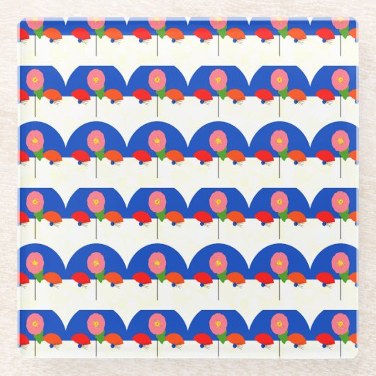 Asian contemporary glasuntersetzer (Vorderseite)