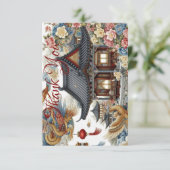 Asian Dankeskarte (Stehend Vorderseite)