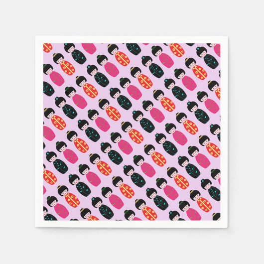 Asian Dollars Paper Napkin Serviette (Vorderseite)