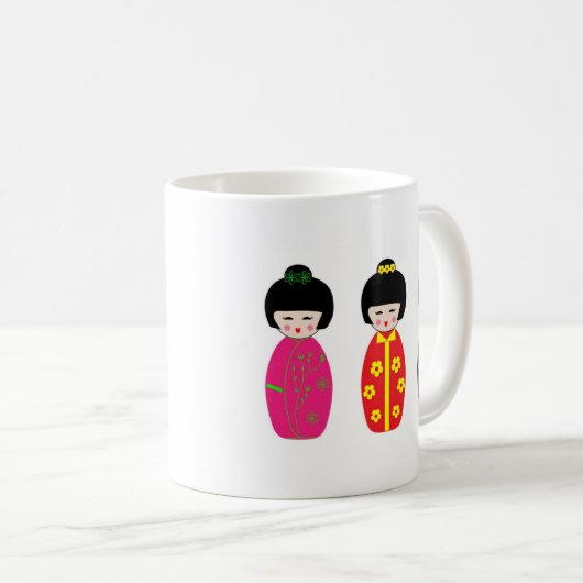 Asian Dolls Kaffeetasse (VorderseiteRechts)