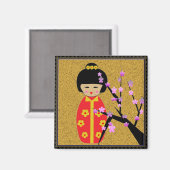 Asian Dolls Magnet (Vorderseite/Rückseite)