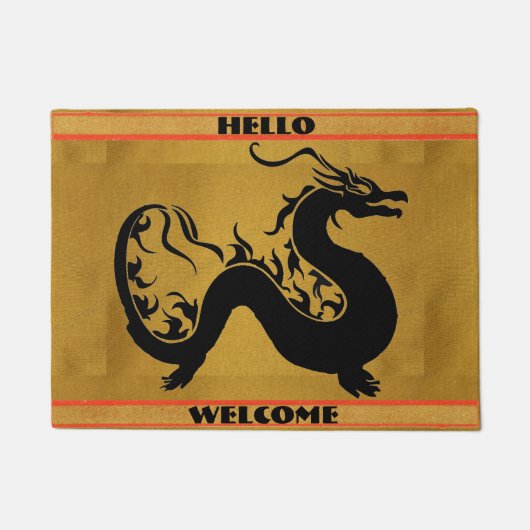 Asian Dragon Door Mat Fußmatte (Vorderseite)
