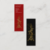 ASIAN DRAGON Profil oder Visitenkarten Mini Visitenkarte (Vorne/Hinten)