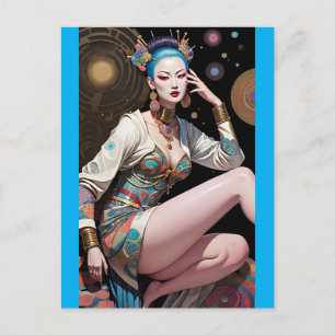 Asian Dream Flight - Ken Gage Art Postkarte